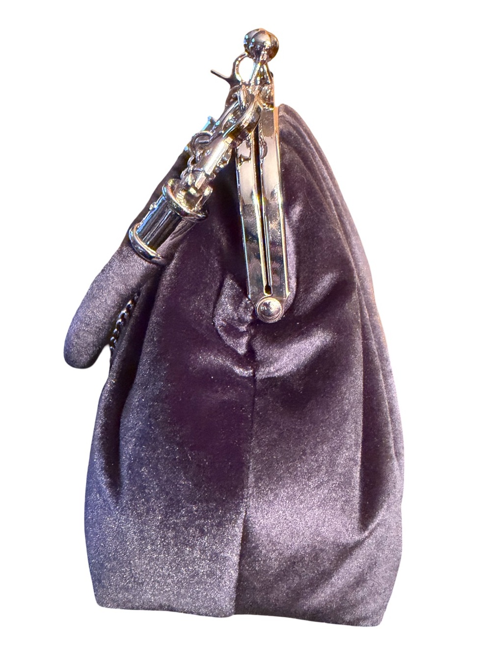 House of Harlow 1960 NWT Black Velvet Frame-Top Bag & Earring Set (P224) - Picture 3 of 13